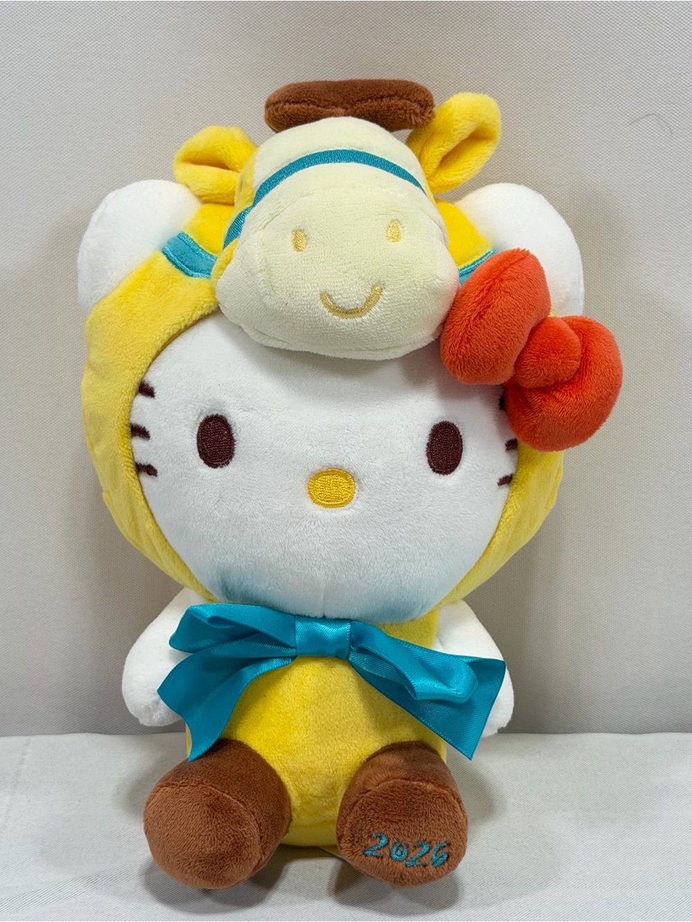 Hello Kitty Year of the Horse Plush 2026 Turquoise Bow 1 Of 3 From Costco